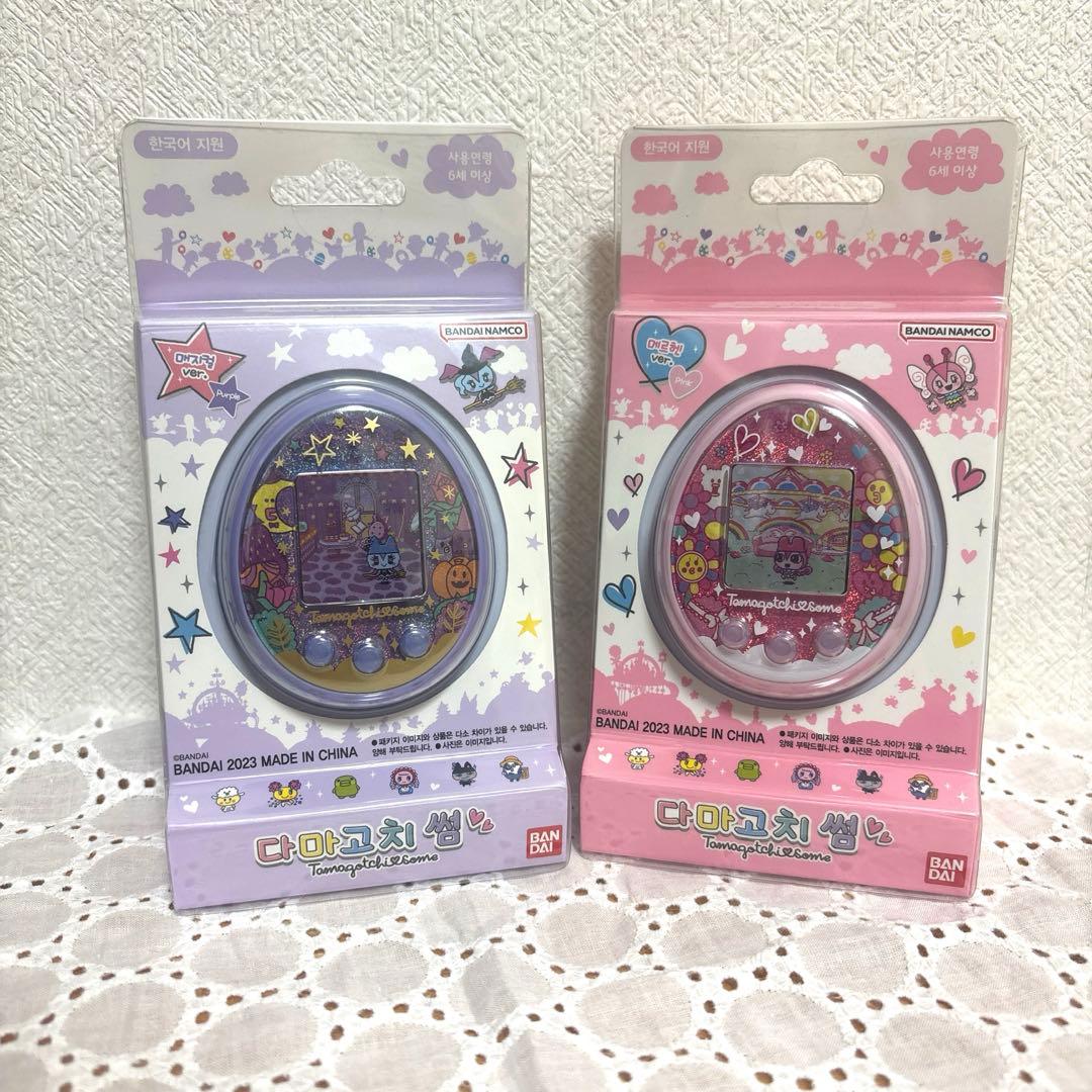 たまごっち韓国版パープルピンクセット