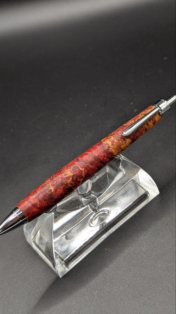 394ペン工房翌檜　スタビライズドウッドバーチバール　木軸シャーペン　ボールペン