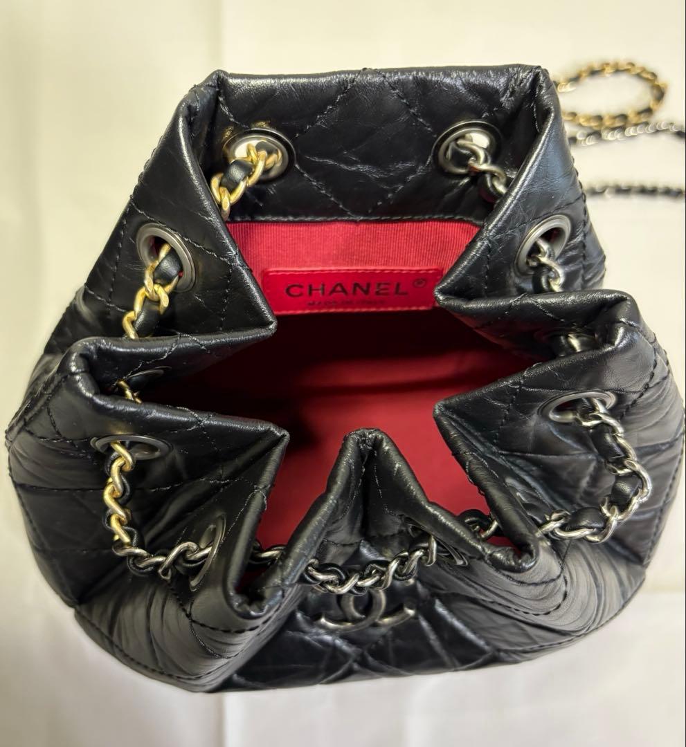 CHANELリュック マトラッセ ココマーク ガブリエル ドゥ バックパック 黒