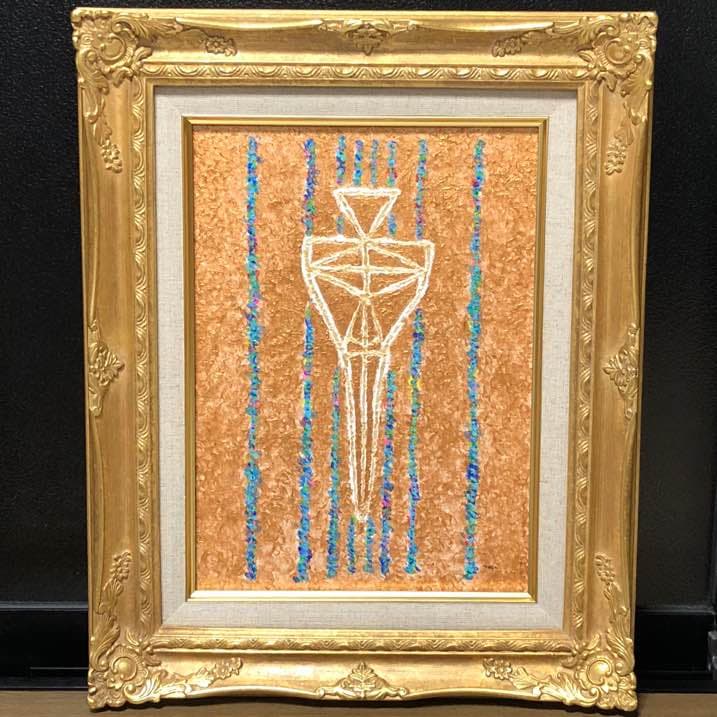 「時の女神 祈りのポーズ」原画 本物 一点物 額付き 絵画 masa