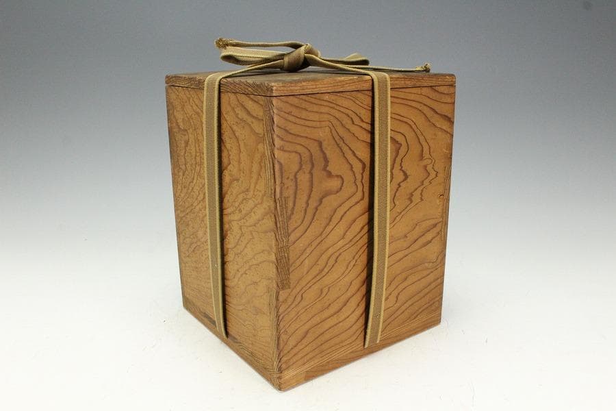 古美術 古備前 胴張 水指 塗蓋 時代物 良箱 茶道具(K-XA784)