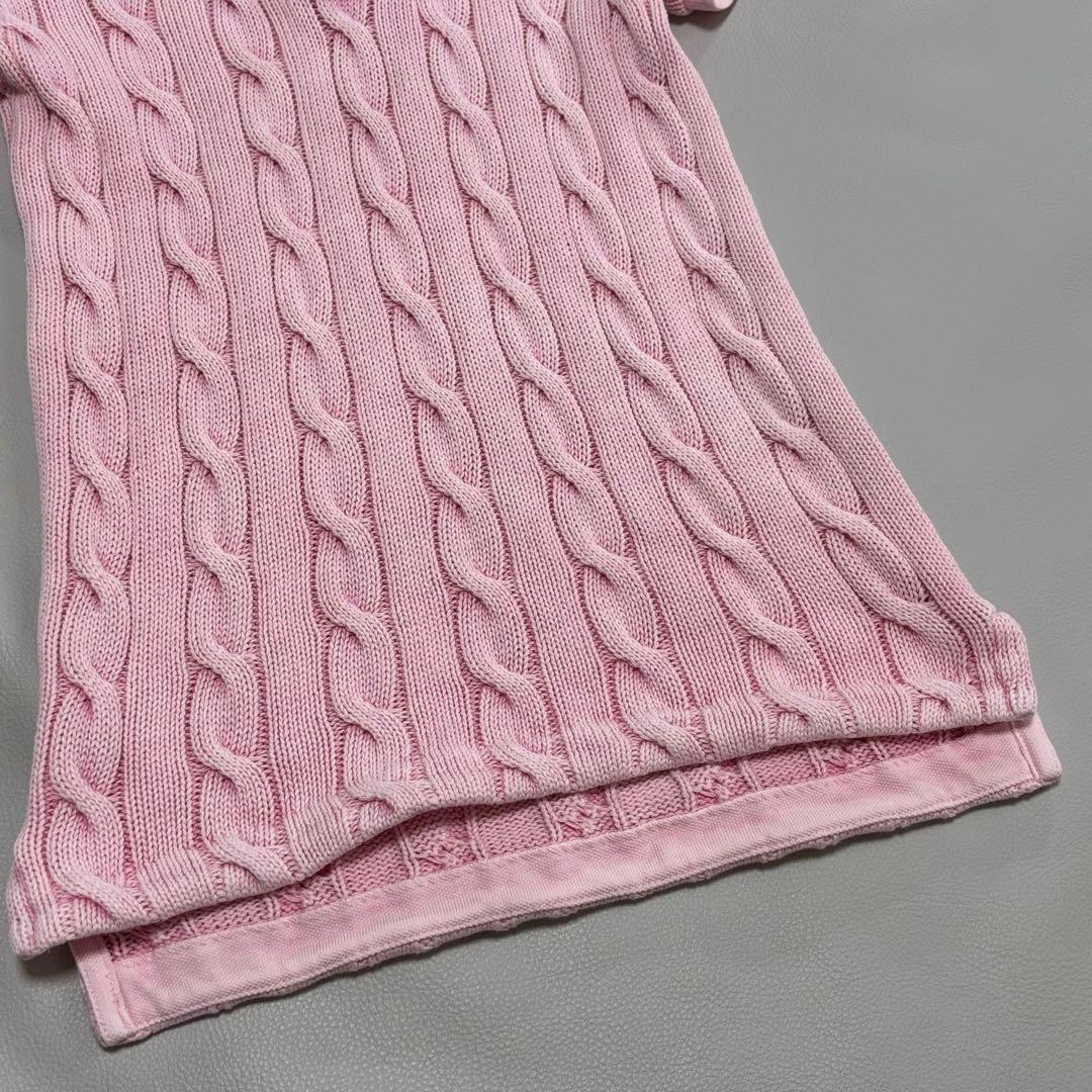 ポロラルフローレン ポロシャツ ケーブルニット XSサイズ 刺繍 QRコード