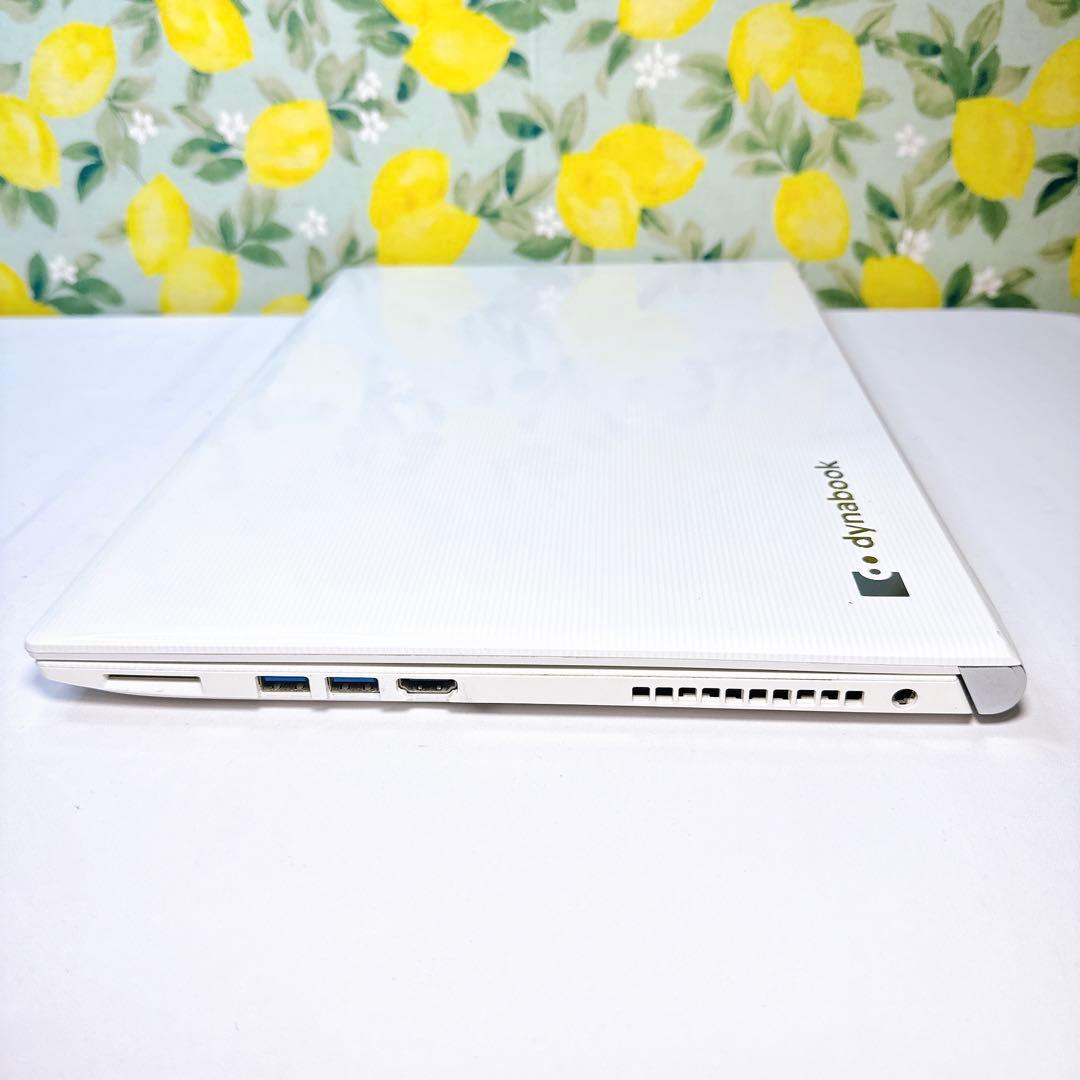 可愛い❤️東芝ダイナブック❤️ホワイトノート❤️ネットや事務に❤️インスタや動画編集も❤️