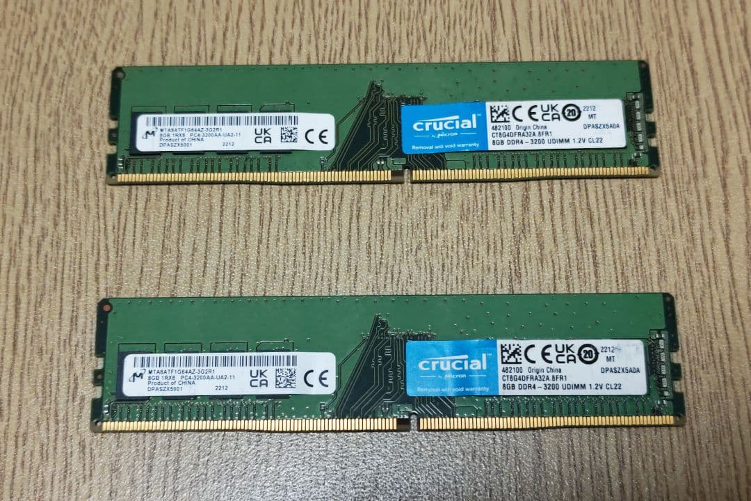 Crucial DDR4 16GB (8GB×2) 3200 メモリー