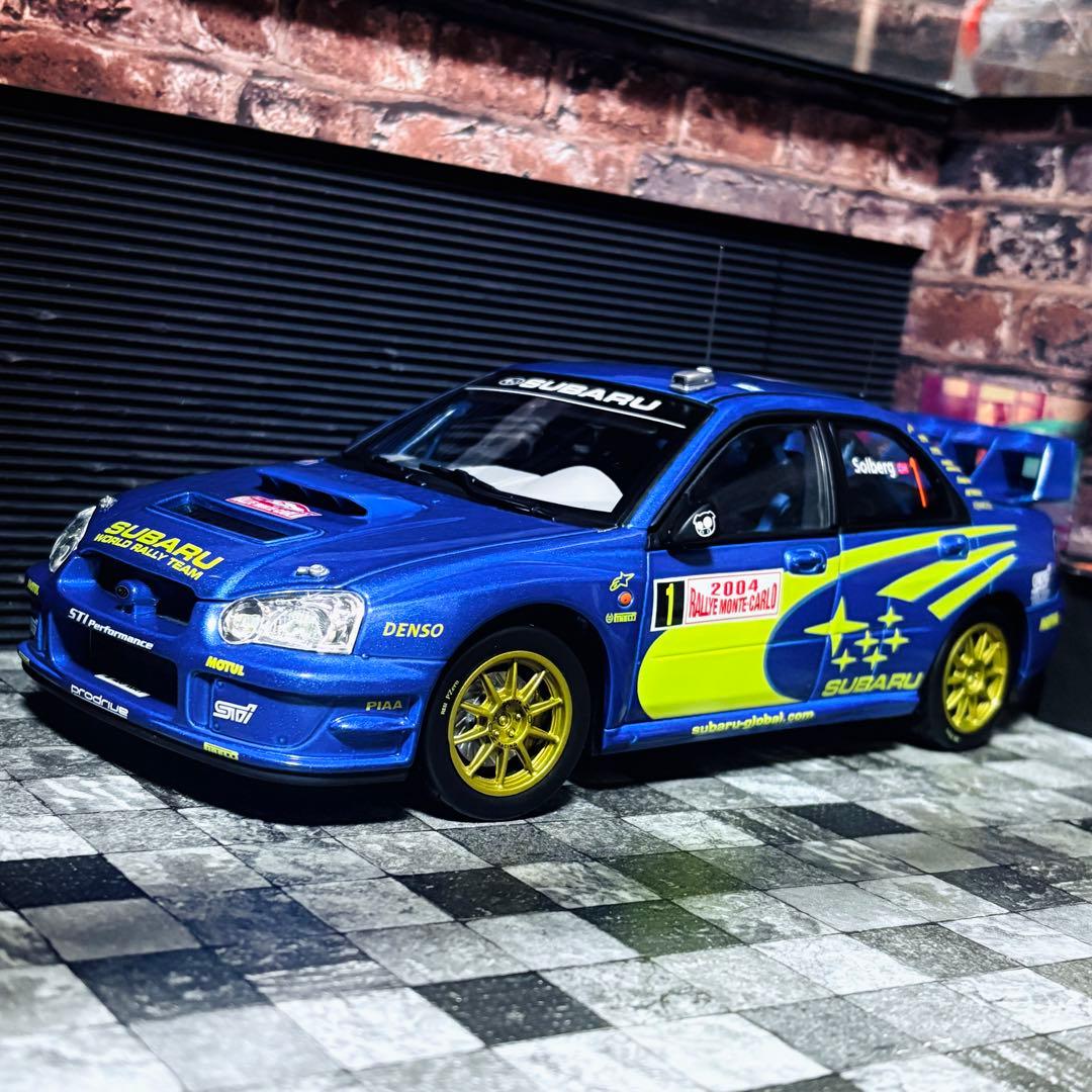 カスタム品 1/18 Solido スバル インプレッサ WRC モンテカルロ