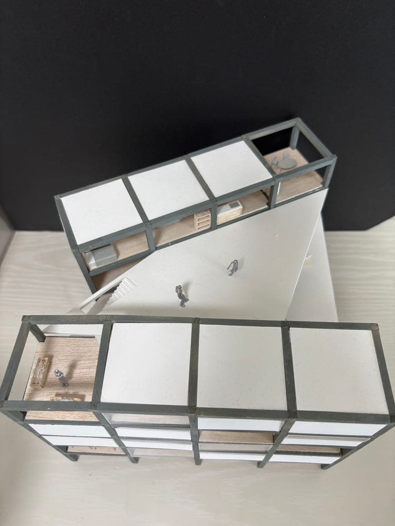 建築模型　集合住宅　1/100