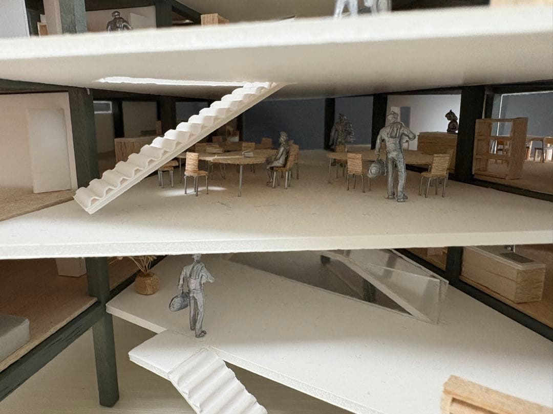 建築模型　集合住宅　1/100