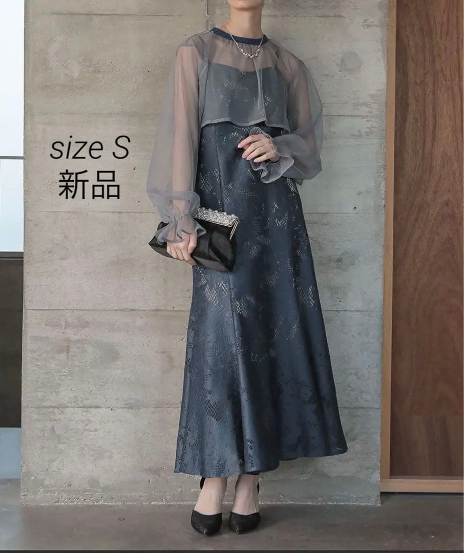 シフォンボレロセットメニーウエイドレス ドリードール 完売品 アビスブルー