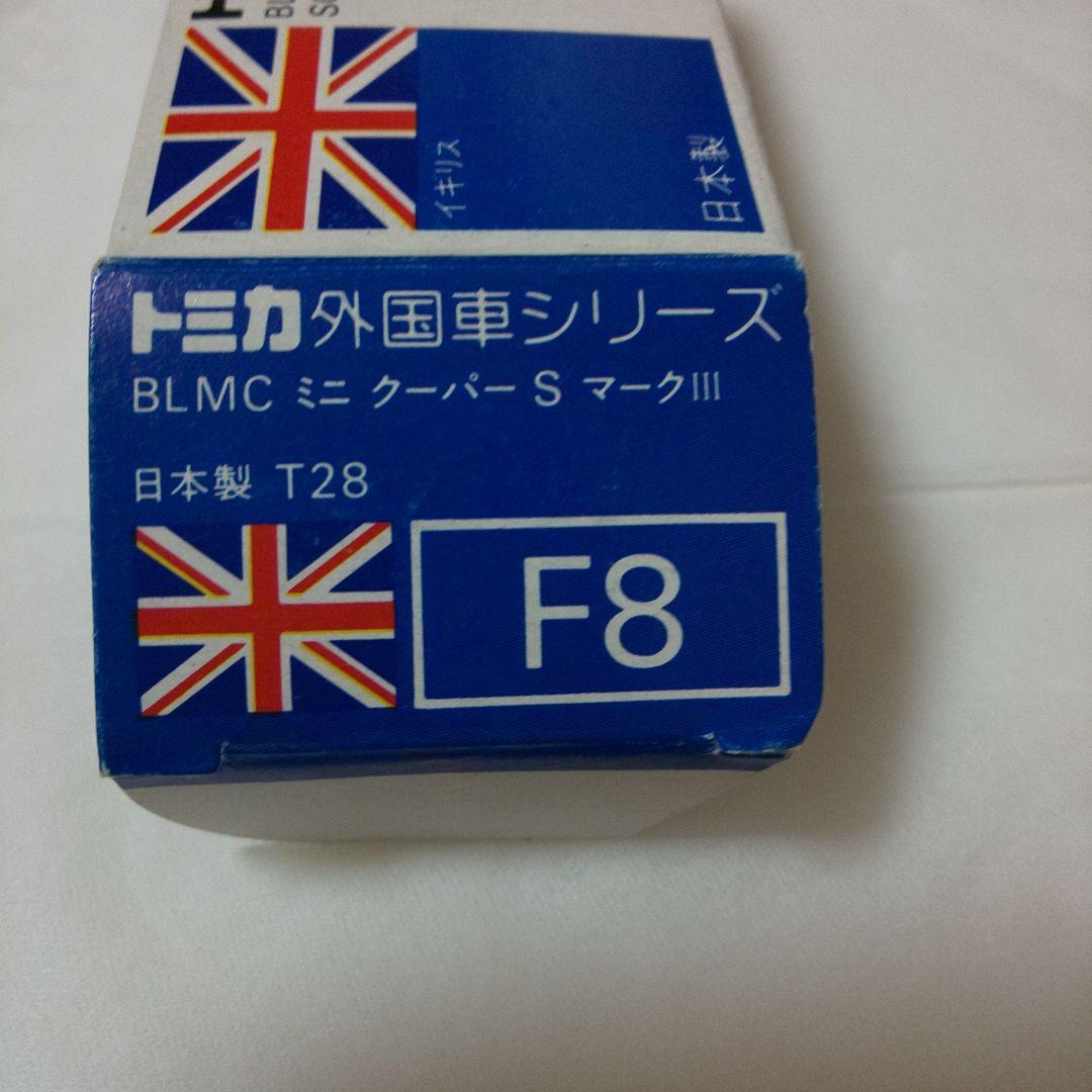 青箱F8 BLMC ミニクーパー S マークⅢ 英国旗タンポ