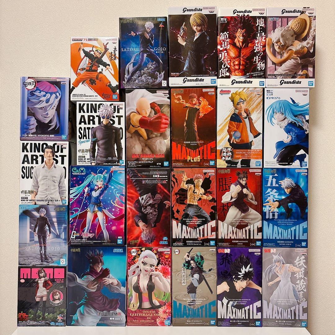 新品未開封 フィギュア 24種 五条悟・クラピカ・範馬勇次郎・サイタマ ほか