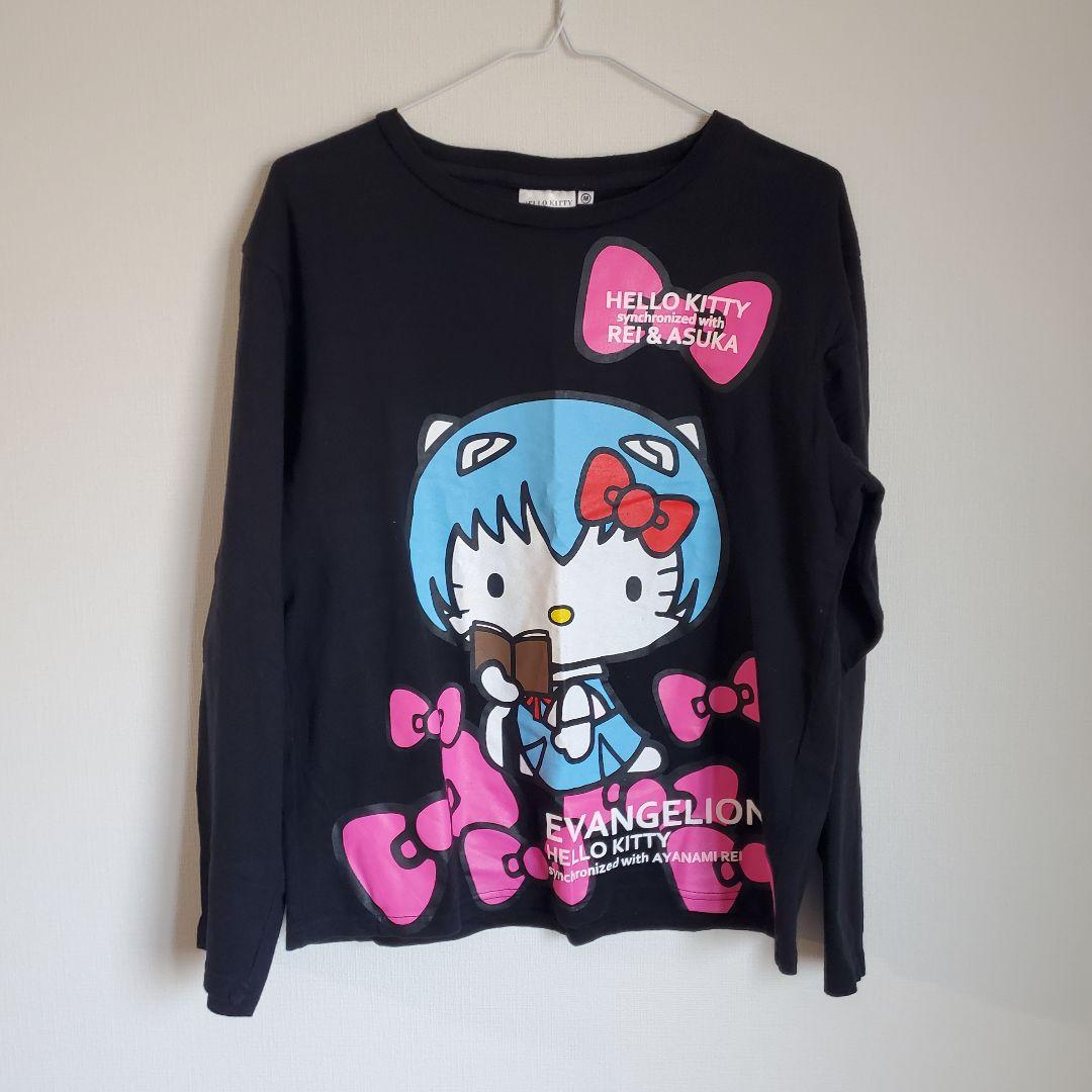 サンリオ ハローキティ 新世紀エヴァンゲリオン コラボ Tシャツ M 綾波レイ