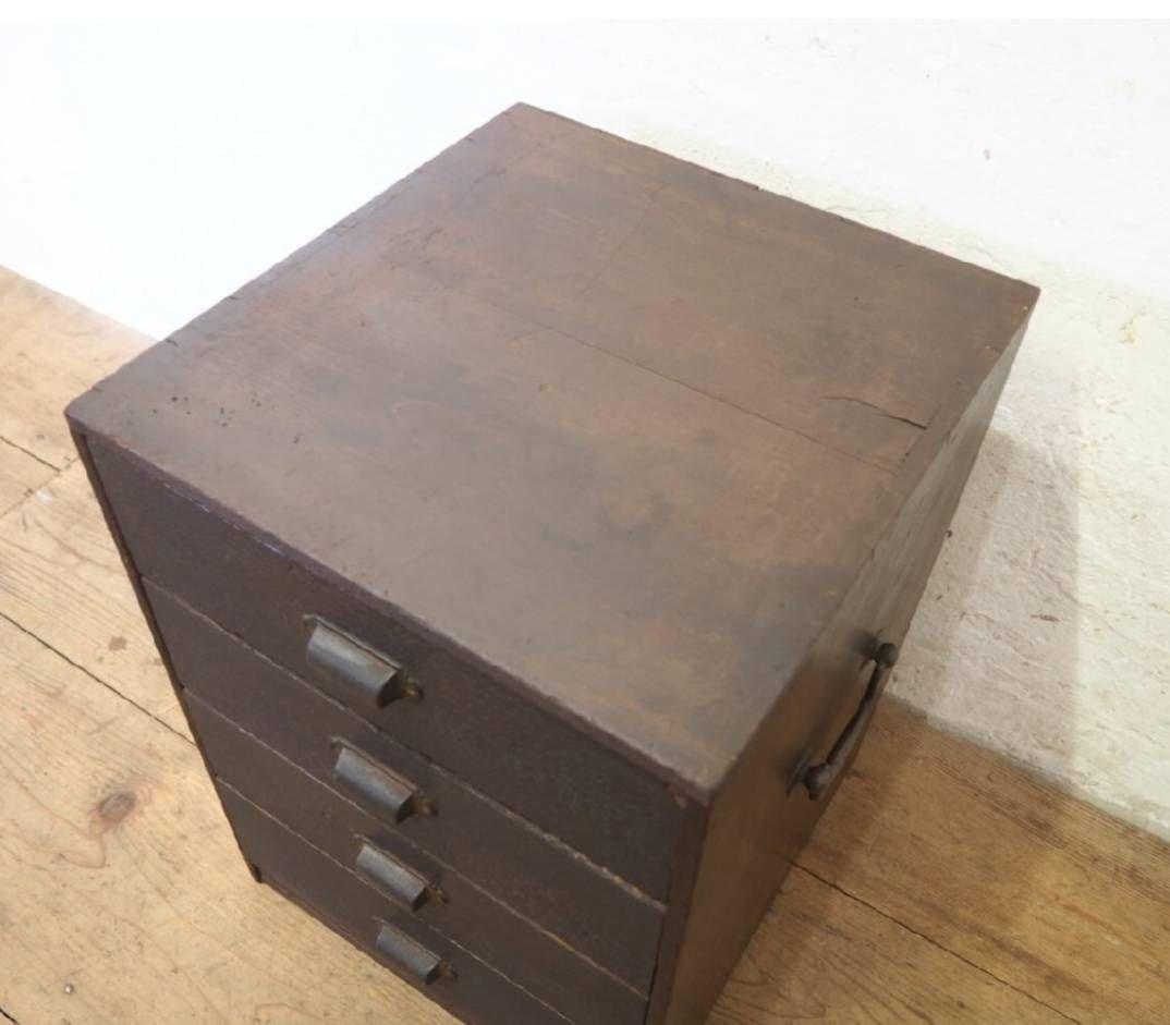 1007 ヴィンテージ　小引き出し　収納棚　陳列台　チェスト　書類ケース　レトロ