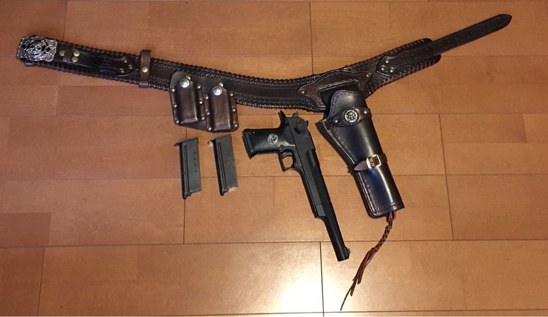 デザートイーグル10インチ+専用ガンベルト+フリーダムアートメタルグリップ