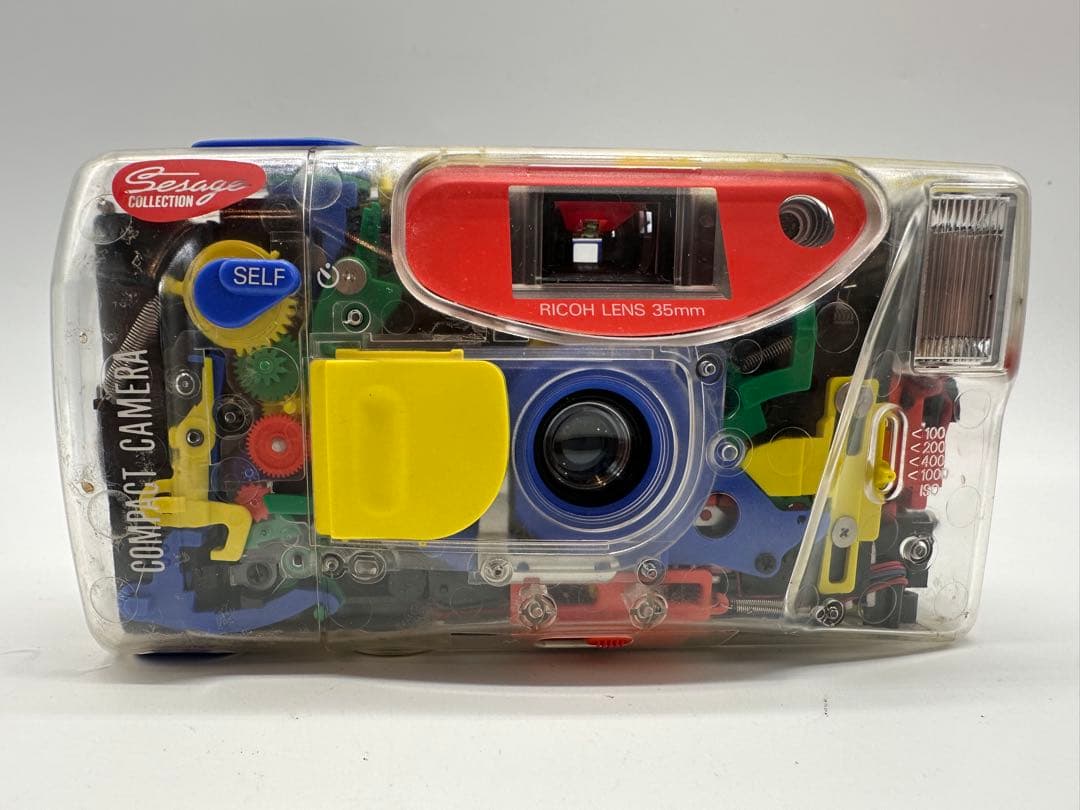 バンダイ リコー マイクリスタル スケルトン コンパクトフィルムカメラ※r2※