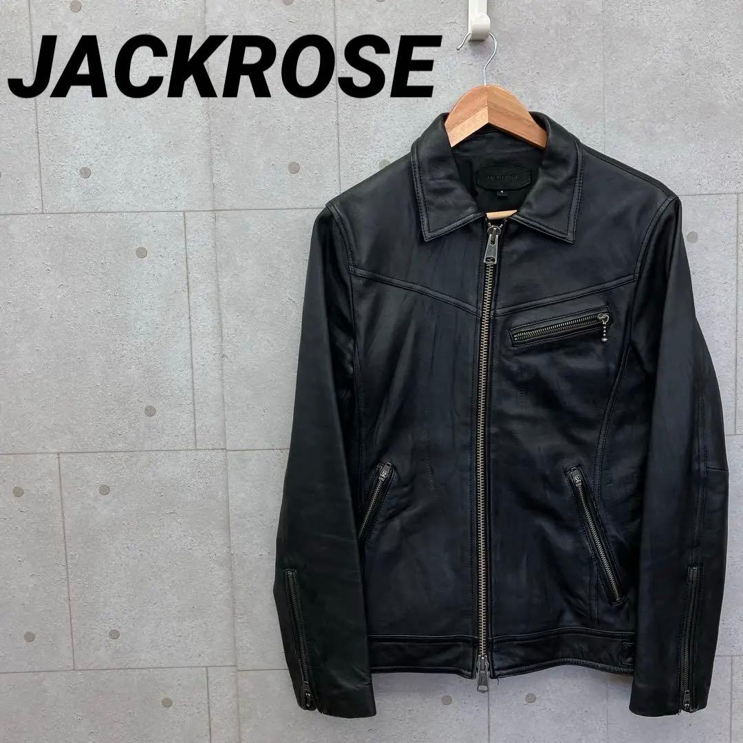 JACKROSE ジャックローズ シングル 羊革 ライダースジャケット 黒 4