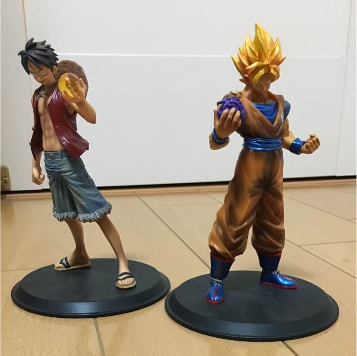 悟空×ルフィ フィギュア ドラゴンボール ワンピース