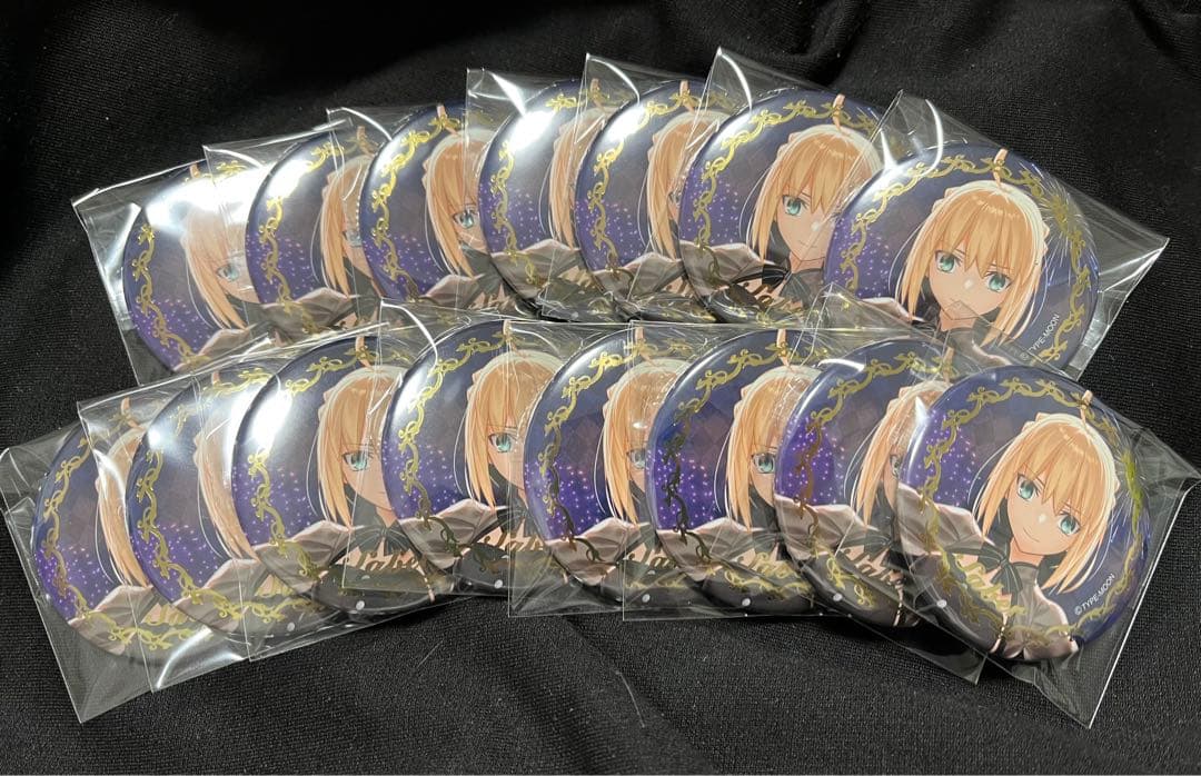 fate stay night コンサート 缶バッジ セイバー 箔押し15点