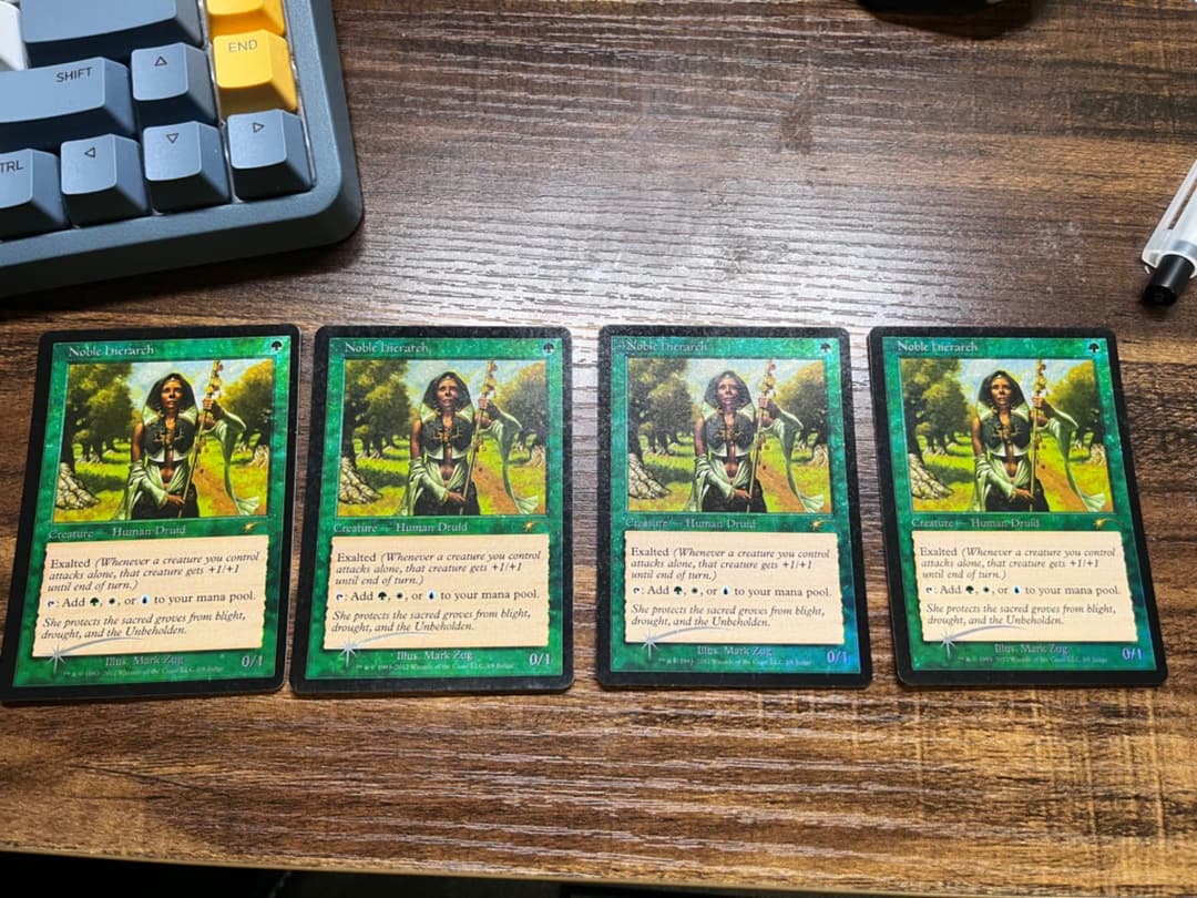 MTG　貴族の教主 ジャッジ褒賞 旧枠英語版foil 4枚