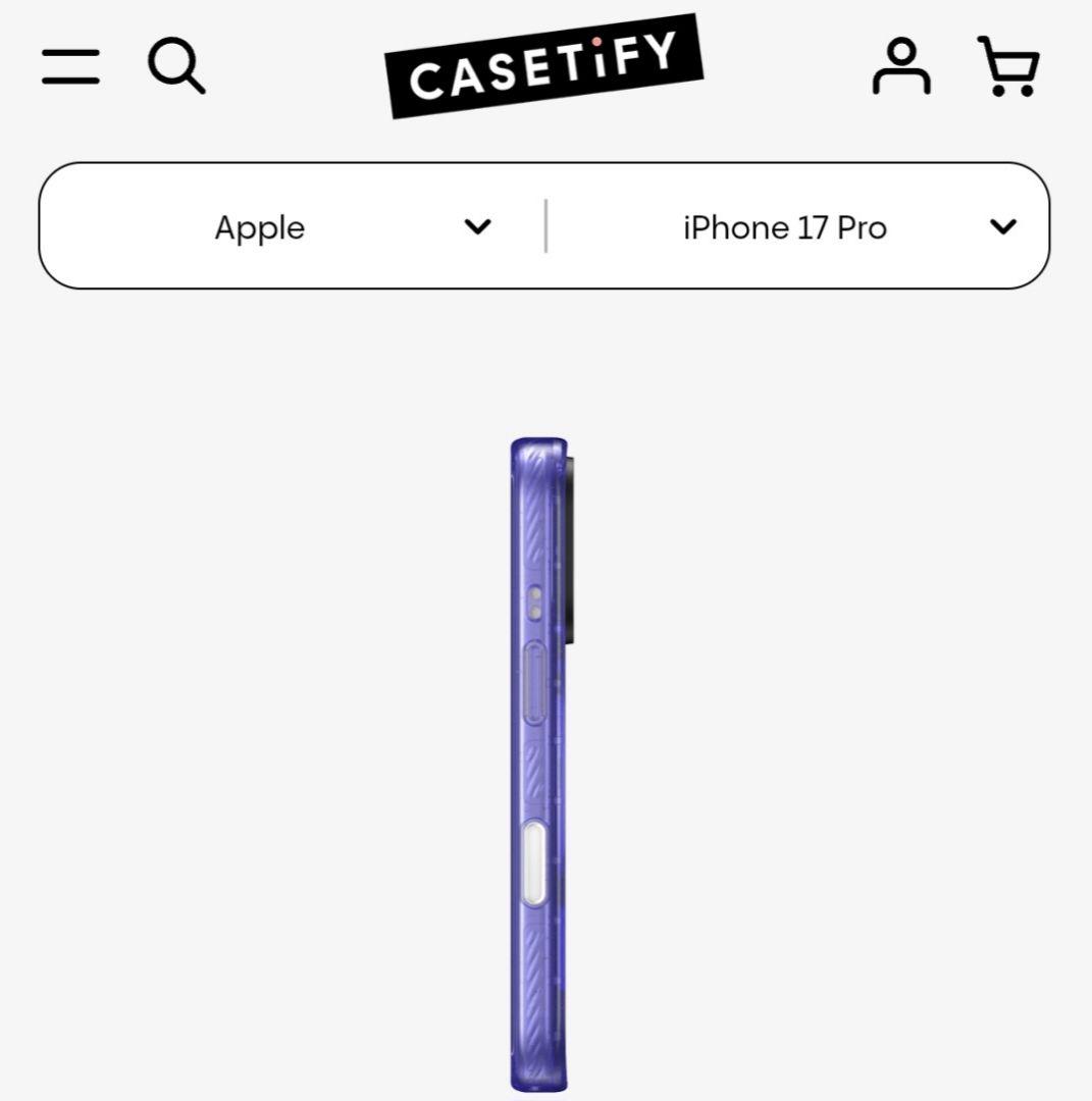CASETiFY iPhone 17 Pro ケース ソフトブルー