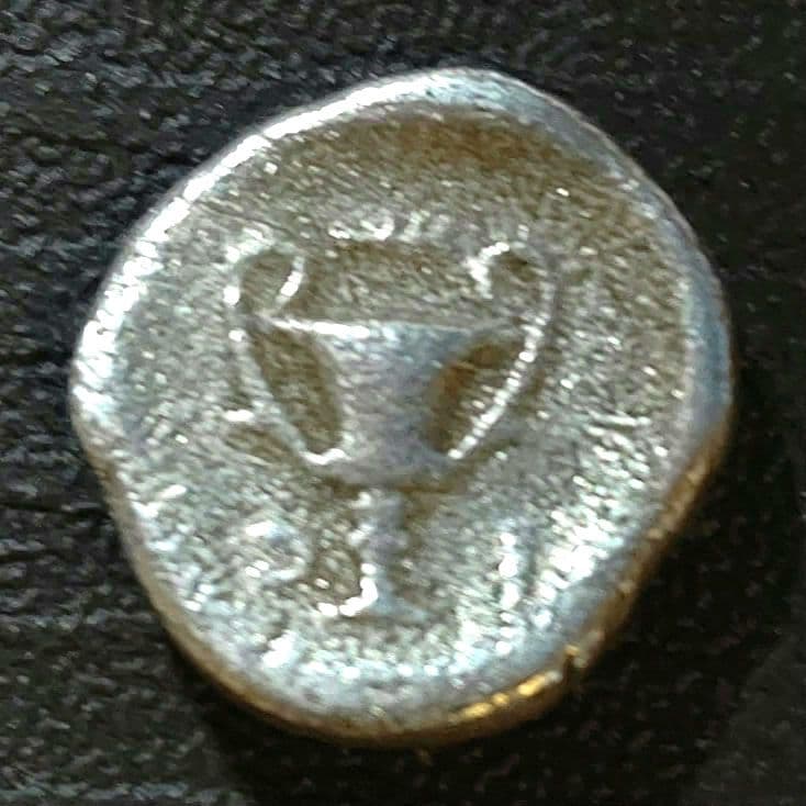 古代 ギリシャ  ヘミドラクマ銀貨 ケース説明書付き