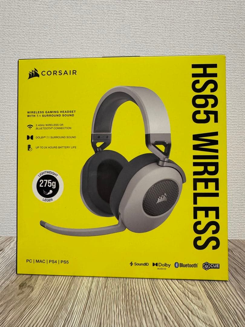 【新品未開封】CORSAIR HS65 WIRELESS ゲーミングヘッドセット