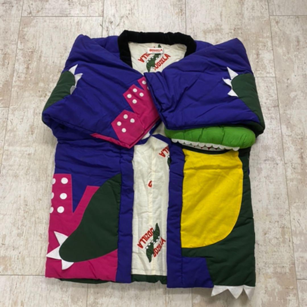 美品激レア　ゴジラ半纏　ドテラ　バンダイ　昭和レトロ　はんてん