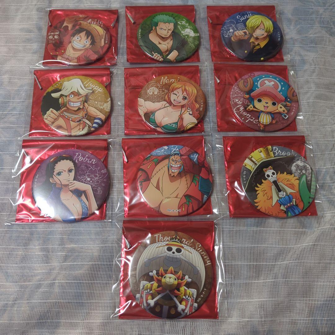ONEPIECE　ハウステンボス　コラボ　缶バッジ　全10種　コンプリートセット