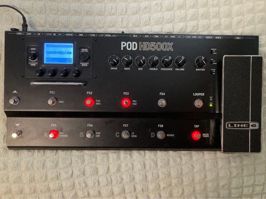 LINE6 POD HD500X マルチエフェクター＆専用ケース