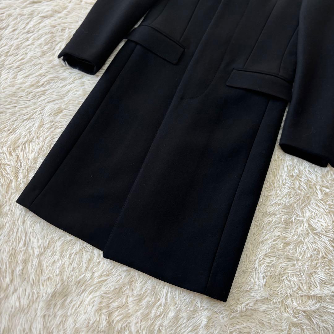 ラルフローレン　チェスターコート　イタリー製　ブラック　36 比翼式