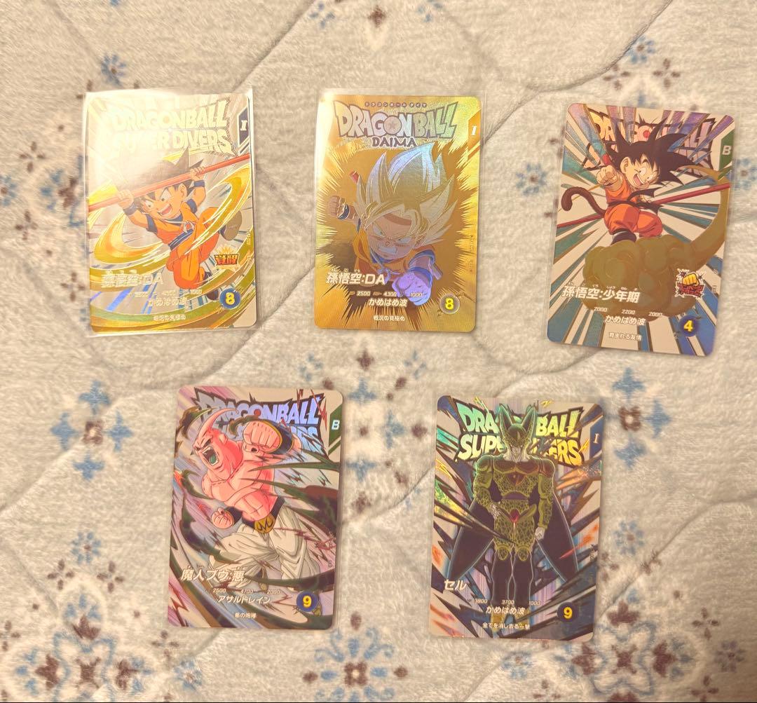 ドラゴンボールスーパーダイバーズ　神龍エクストラレア5種セット