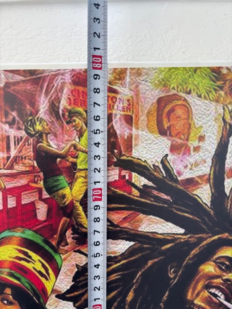 レゲエ音楽アート作品 約140cm x 80cm