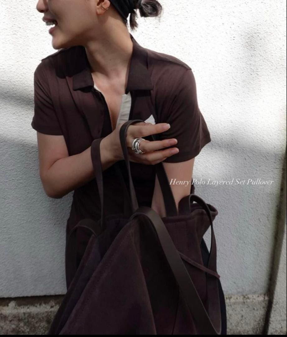 ヘンリーポロレイヤードセットプルオーバー