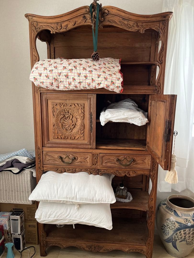 【定価税抜35万】キャビネット　フランスアンティーク家具店購入品。ビンテージ