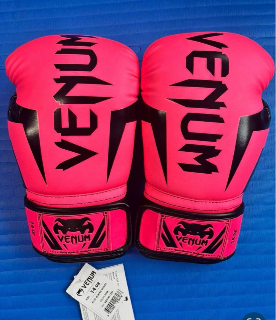 Venum ボクシンググローブ 14oz ピンク