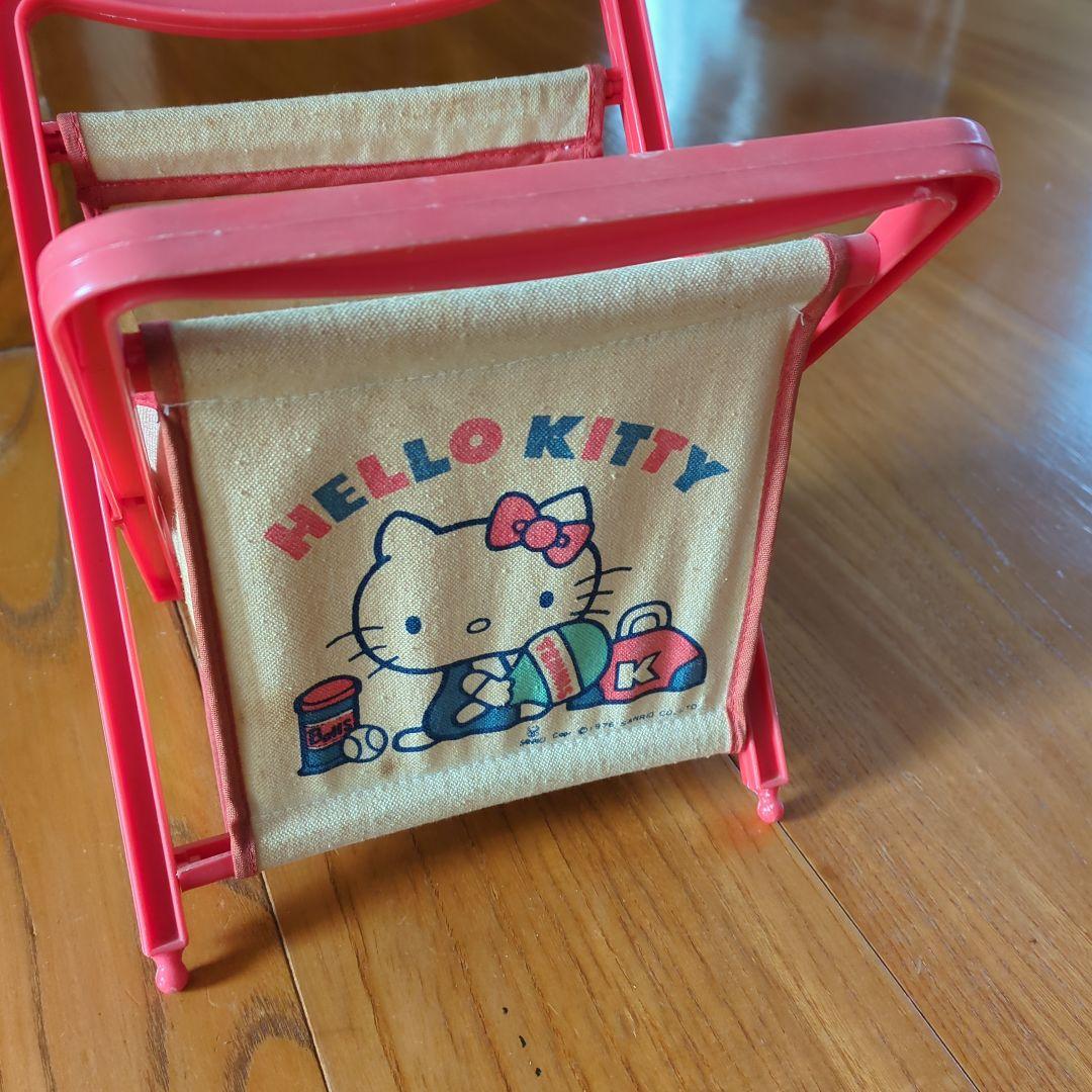 HELLO KITTY 小型キャンバスバスケット 赤