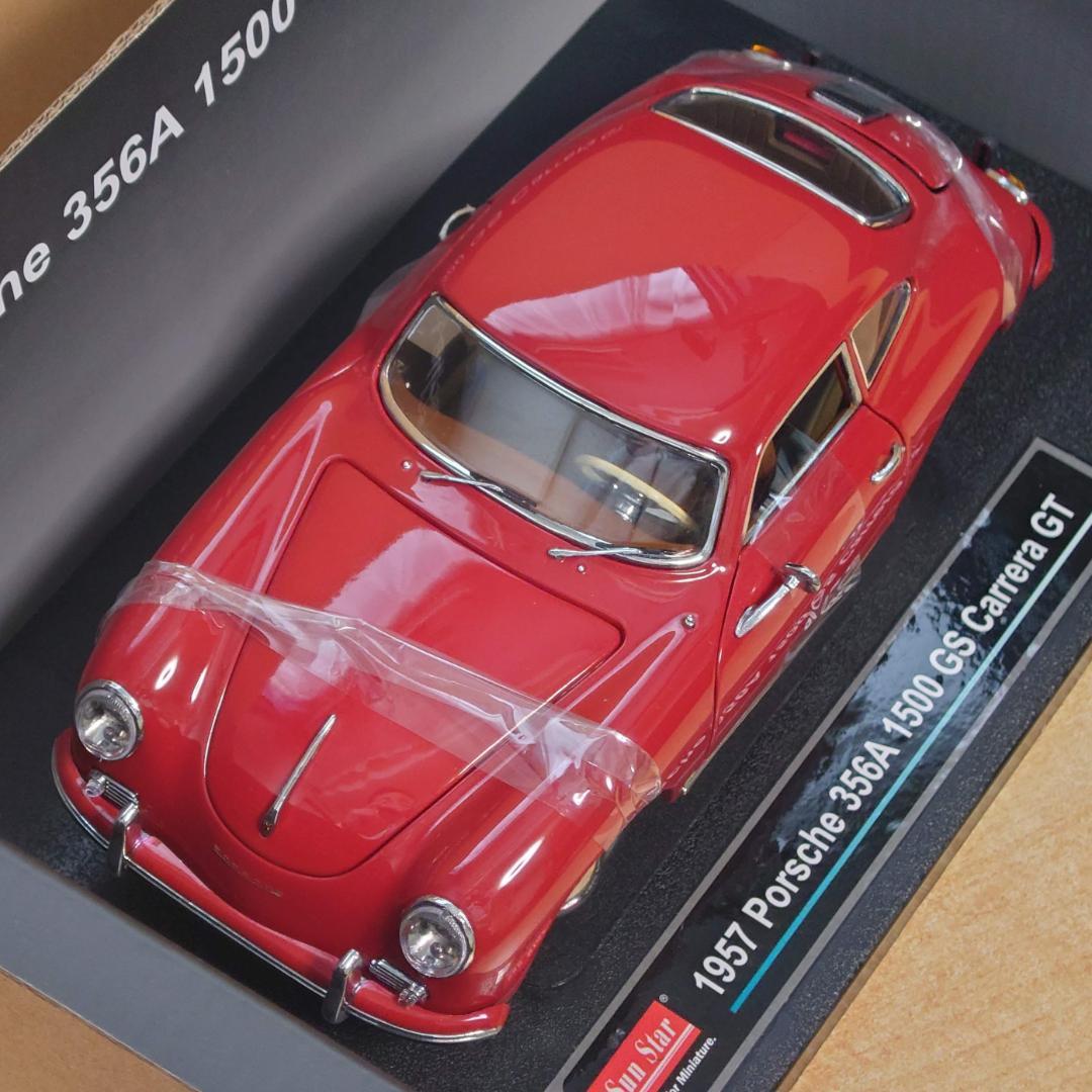 1/18 ポルシェ356A 1500GSカレラGT 1957レッド サンスター製