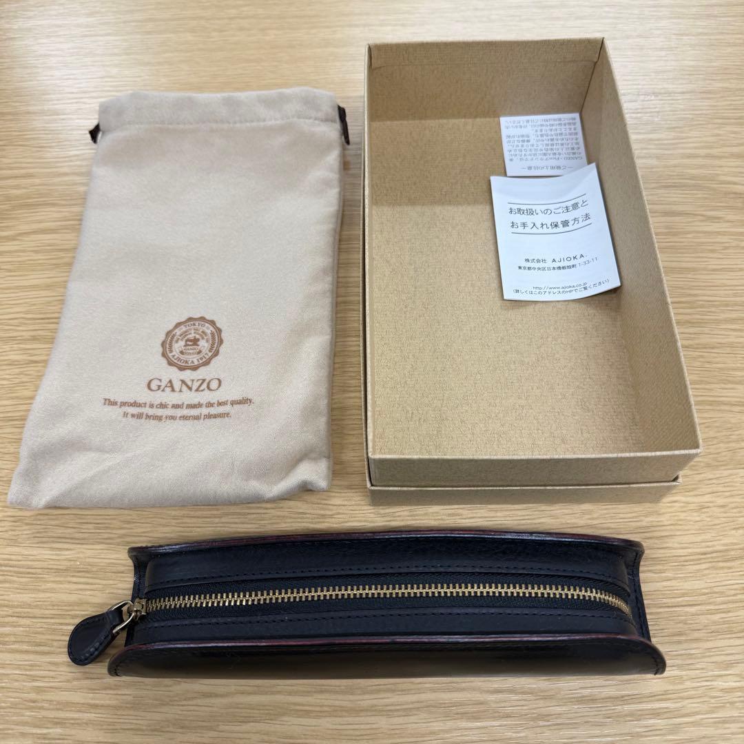 【未使用品】GANZO レザー ペンケース