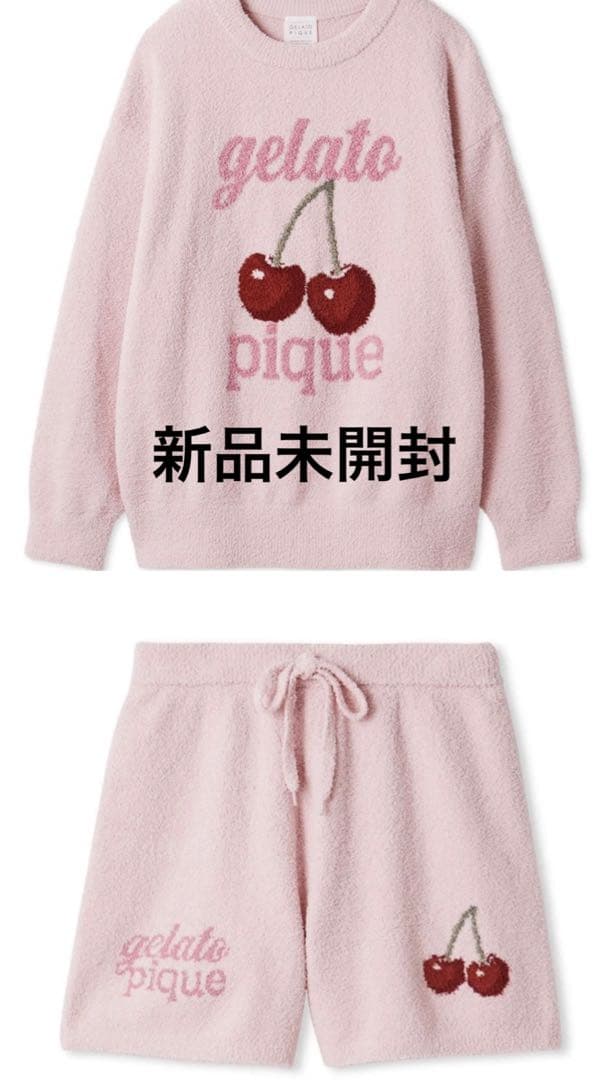 【新品】べビモコチェリージャガードプルオーバー&ショートパンツセット