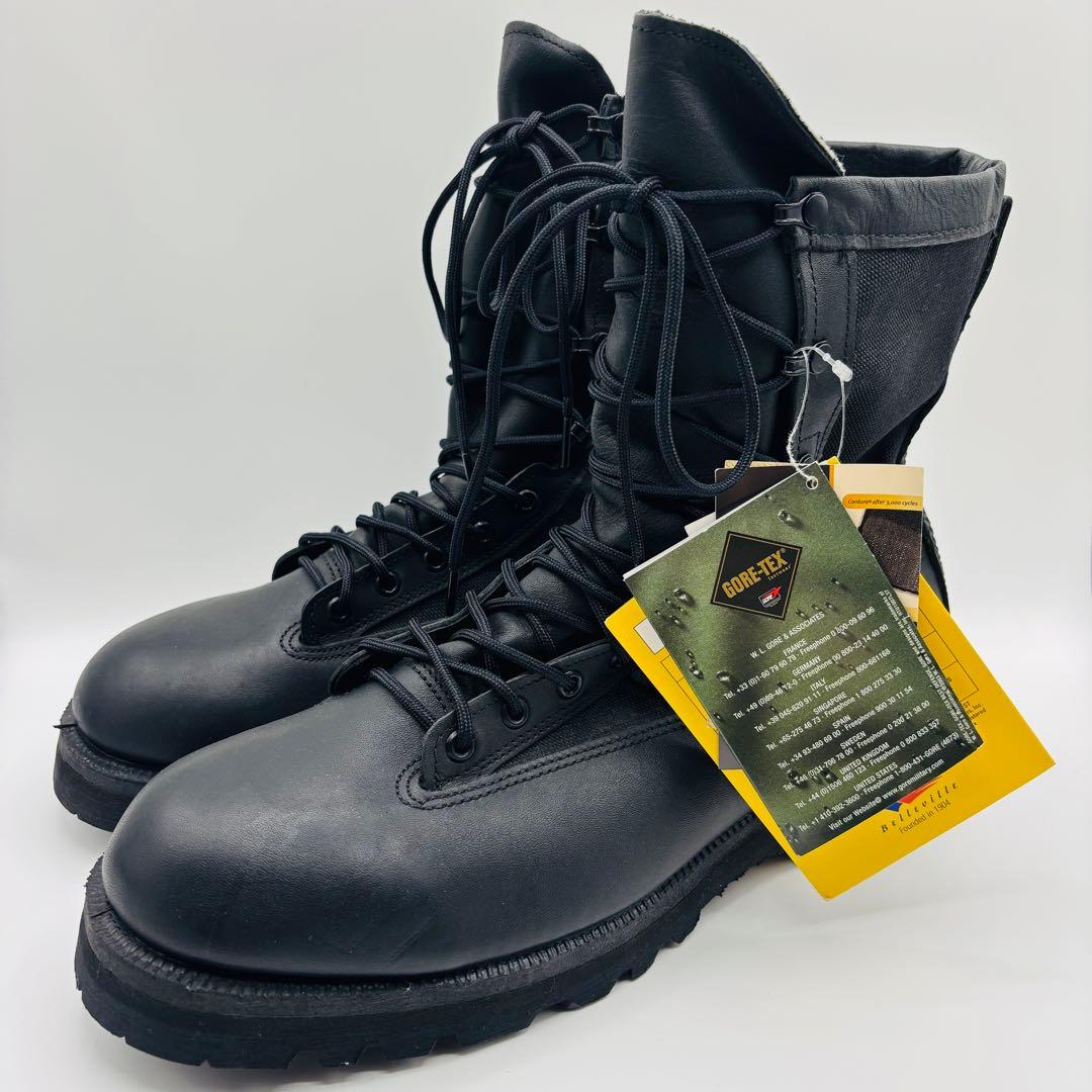 新品タグ付　ベルビル　コンバットブーツ　ブラック　31.5cm　ゴアテックス