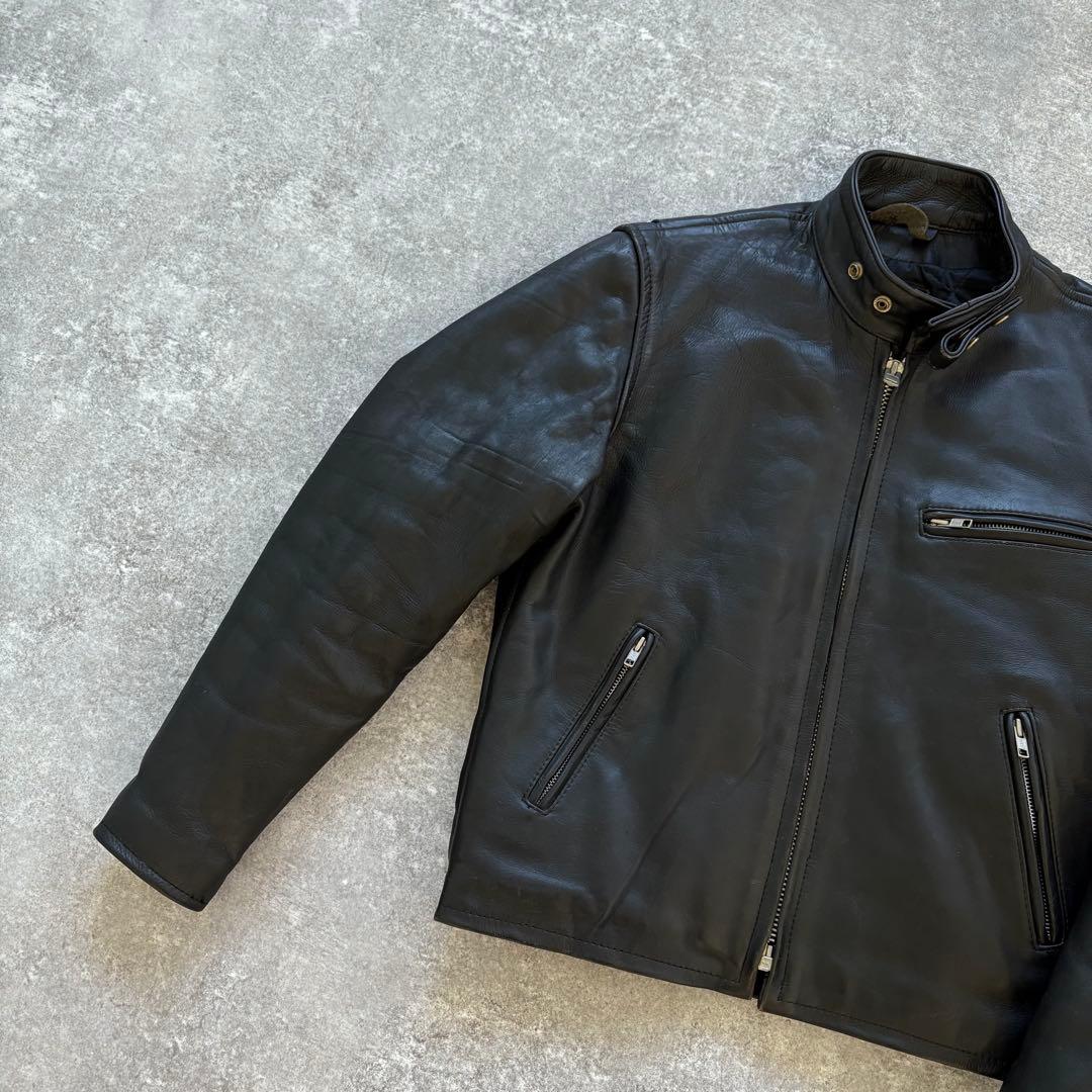 【AMERICAN NOSTALGIA】 シングルライダース レザージャケット