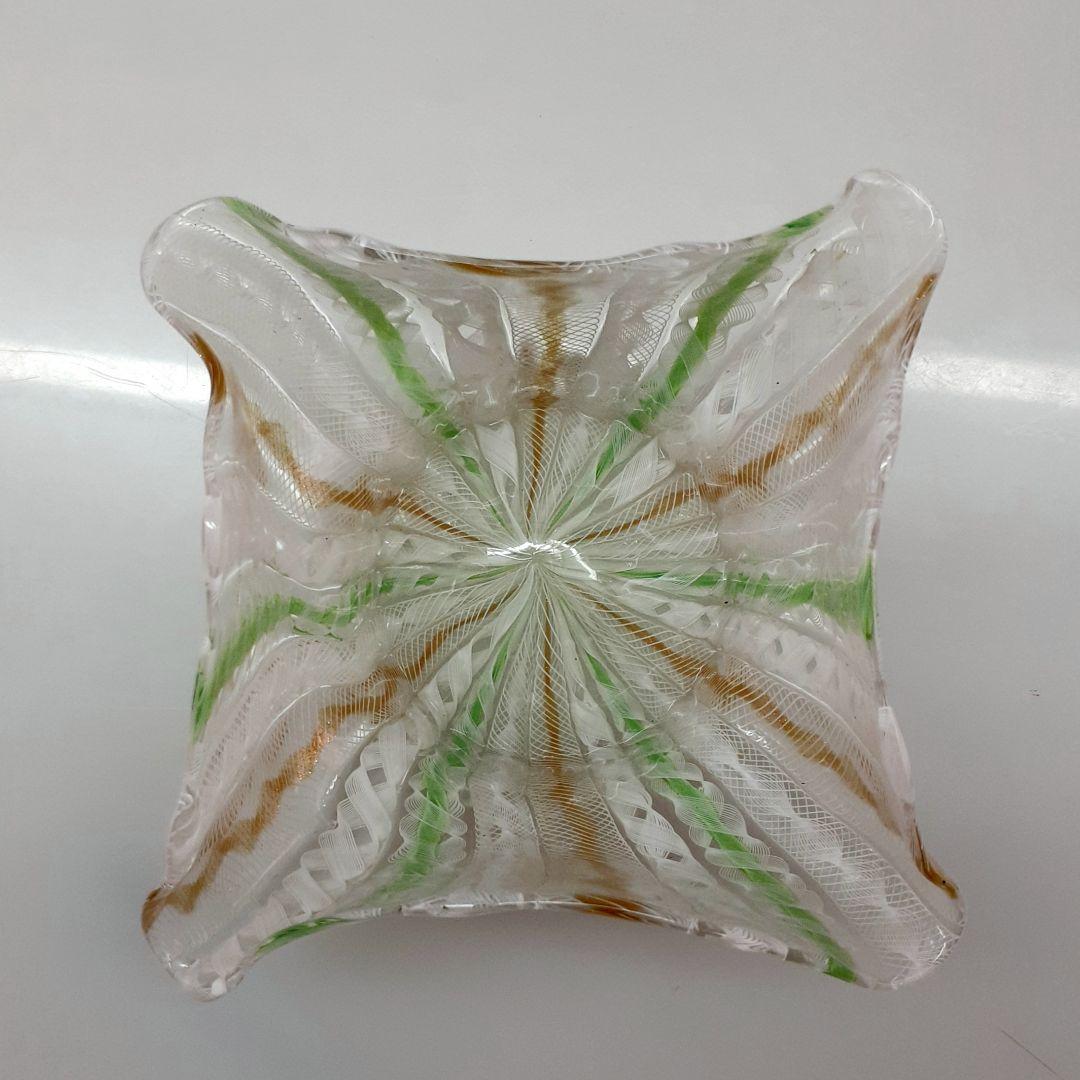 MURANO ヴィンテージ ムラノ 金彩 レース お碗 皿