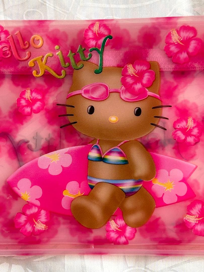 サンリオ 日焼けキティ ポーチ ガングロ ハローキティ