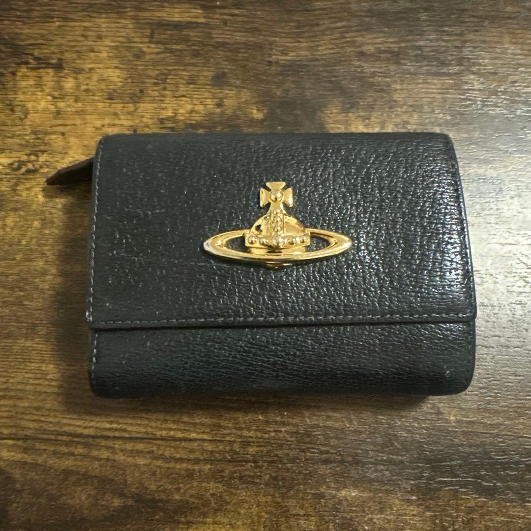 Vivienne Westwood 黒 三つ折り財布