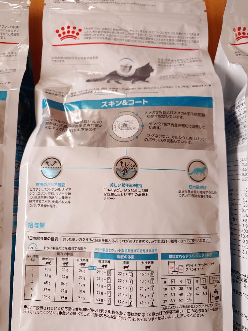 　CANIN スキン＆コート ドライ　2kg　猫用　療法食