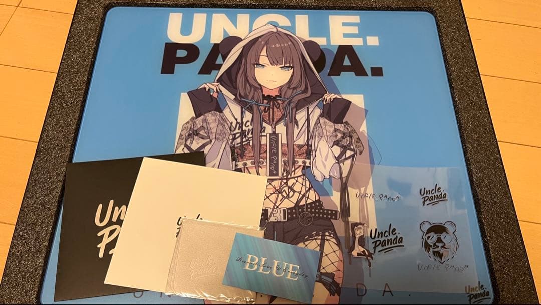 Uncle Panda ガラスマウスパッド