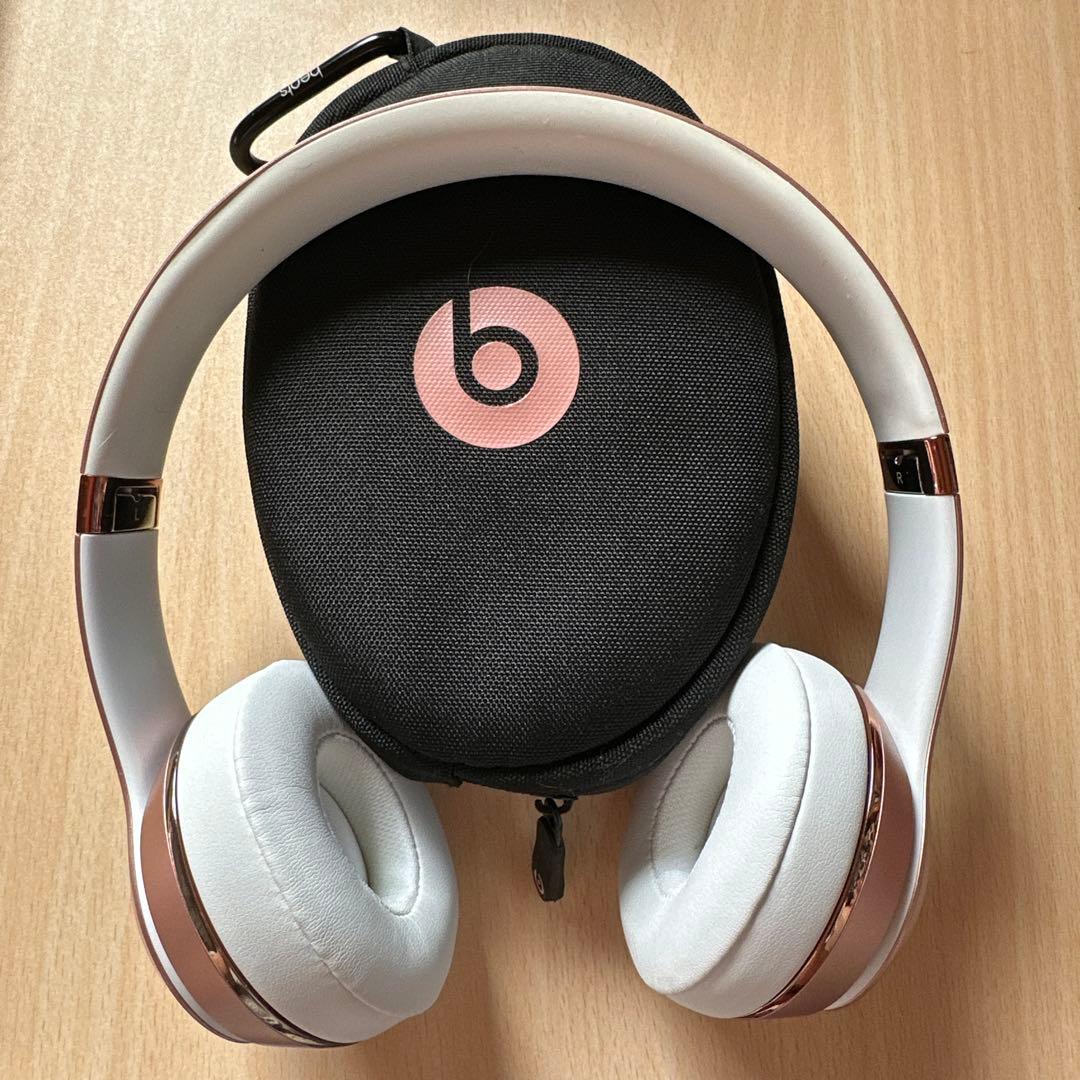 beats solo 3ワイヤレス ヘッドホン　ローズゴールド
